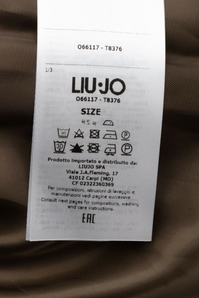 Pre-owned Liu •jo Rrp €290 Liu Jo Trench Coat Size 42 / M Padded Detachable Raccoon Fur Trim Belt In Green