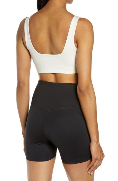 Shop Girlfriend Collective Tommy Sports Bra In Ivory