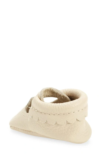 Shop Freshly Picked Mary Jane Crib Shoe In Birch Leather