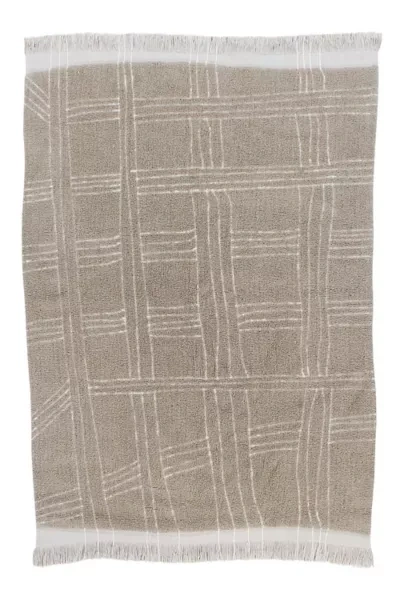 Shop Lorena Canals Shuka Washable Wool Rug In Tan At Urban Outfitters