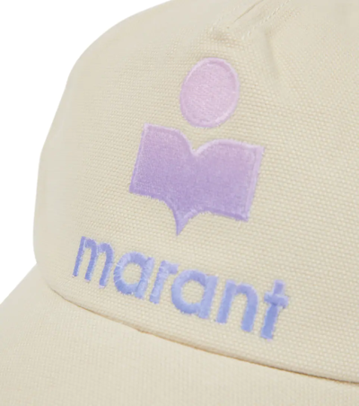 Shop Isabel Marant Tyron Cotton Baseball Cap In Violet