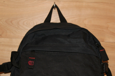 Pre-owned Eastpak Vintage  Black Nylon Backpack Usa Made