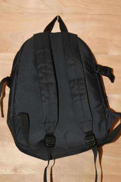 Pre-owned Eastpak Vintage  Black Nylon Backpack Usa Made