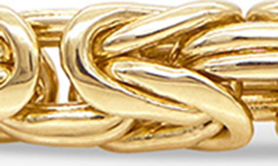 Shop Devata 18k Gold Plated Sterling Silver Byzantine Chain Bracelet