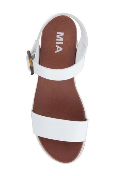 Mia Amore Women's Bianqa-wide Sandals Women's Shoes In White