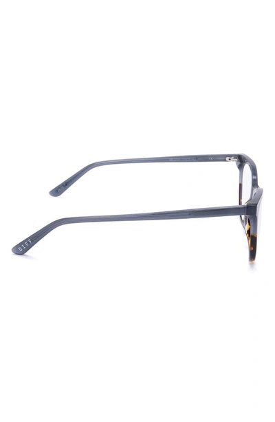 Diff Jade 51mm Blue Light Blocking Cat Eye Glasses In Sapphire Terrain