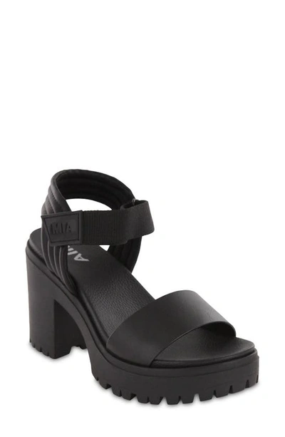 Shop Mia Ivelisse Ankle Strap Sandal In Black