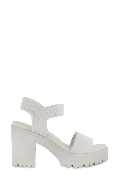 Shop Mia Ivelisse Ankle Strap Sandal In Off-white