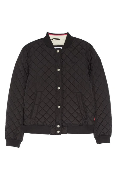 Levi's Fleece Lined Diamond Quilted Jacket In Black