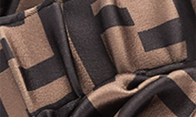 Fendi Women Feel Elastic Satin Sandals With Ff Motif In Black