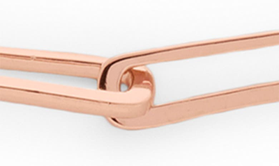 Shop Monica Vinader Alta Long Link Necklace In Rose Gold