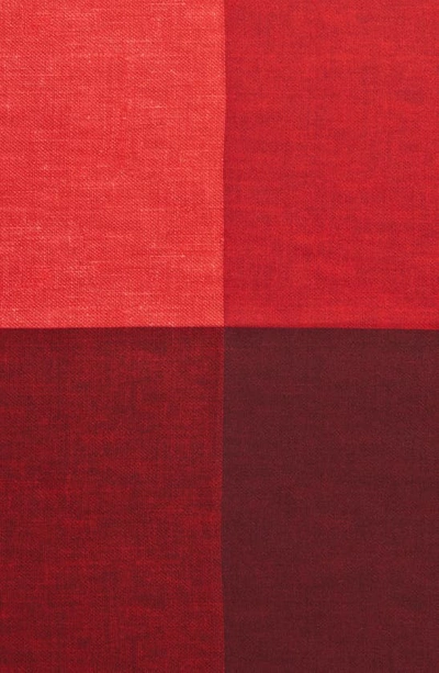 Shop Nordstrom Colorblock Silk Pocket Square In Red