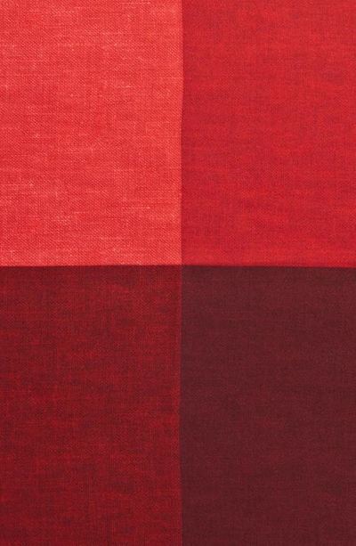 Nordstrom Colorblock Silk Pocket Square In Red