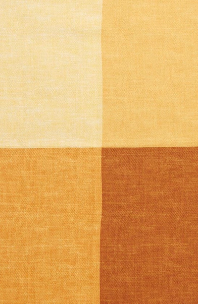 Nordstrom Colorblock Silk Pocket Square In Yellow