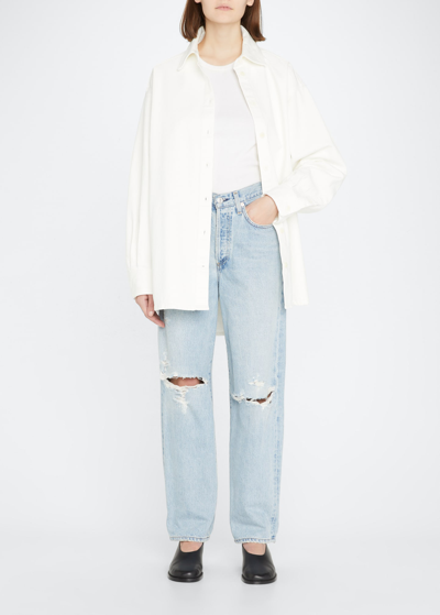 Shop Citizens Of Humanity Dylan Straight-leg Distressed Jeans In Misfit (lt Indi