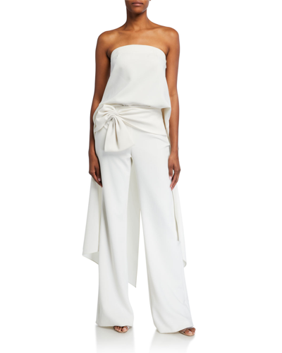 Shop Sachin & Babi Haven Strapless Crepe Blouse In Ivory