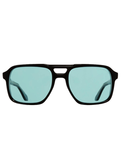 Shop Cutler And Gross Cutler & Gross Square Frame Sunglasses In Black