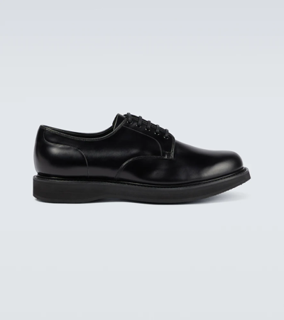 Shop Church's Leyton Leather Derby Shoes In Black