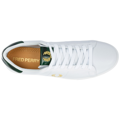 Shop Fred Perry Men's Shoes Leather Trainers Sneakers  Spencer In White