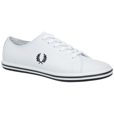 Shop Fred Perry Men's Shoes Leather Trainers Sneakers  Kingston In White