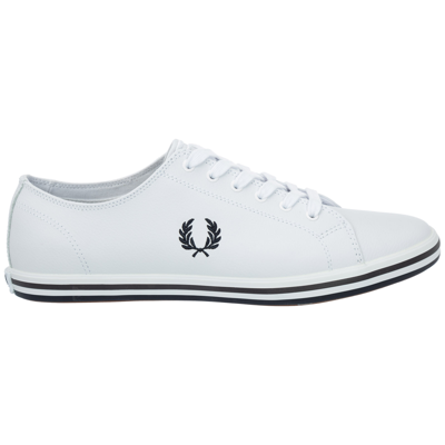 Shop Fred Perry Men's Shoes Leather Trainers Sneakers  Kingston In White