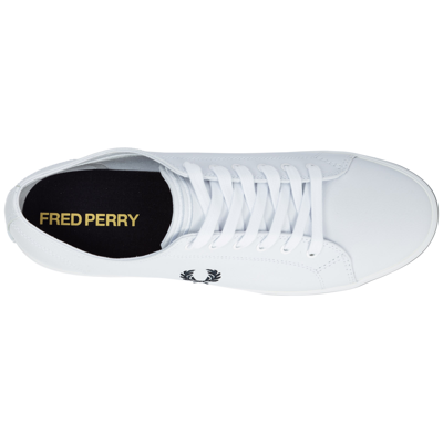 Shop Fred Perry Men's Shoes Leather Trainers Sneakers  Kingston In White