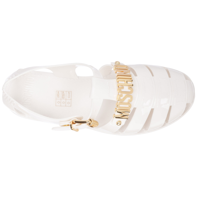 Shop Moschino Women's Sandals   Jelly In White