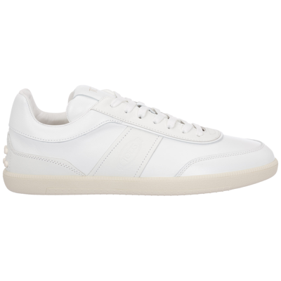 Shop Tod's Women's Shoes Leather Trainers Sneakers  Tabs In White