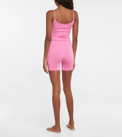 Shop Prism Harmonious Tank Top And Composed Shorts Set In Fuschia
