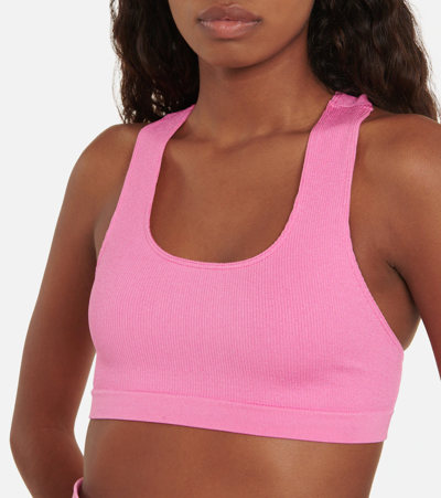 Shop Prism Elated Bra And Blithe Leggings Set In Fuschia
