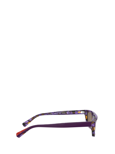 Shop Alain Mikli Sunglasses In Purple / Spotted Violet Tortoise