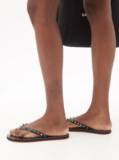 Christian Louboutin Loubi Flip Spikes Donna Flat Sandals for Women
