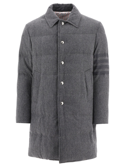 Shop Thom Browne Men's Grey Other Materials Coat