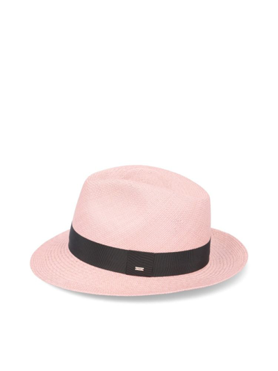 Shop Saint Laurent Men's Pink Canvas Hat