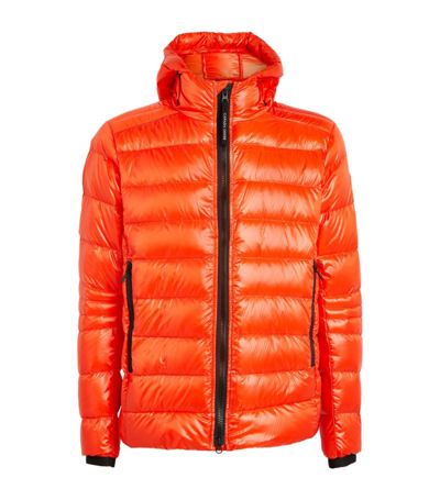 Shop Canada Goose Crofton Hooded Jacket In Orange
