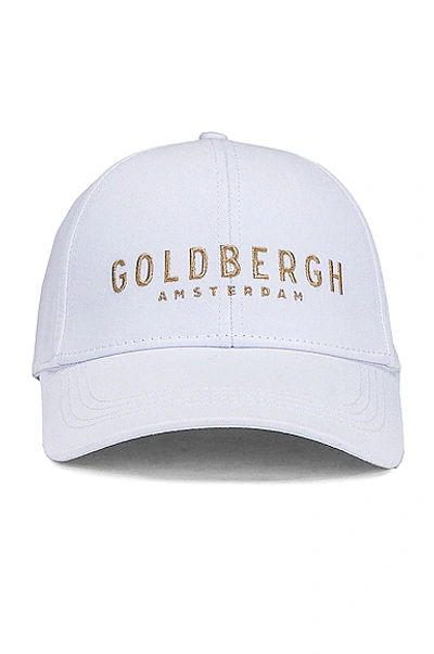 Shop Goldbergh Kenny Cap In White & Gold
