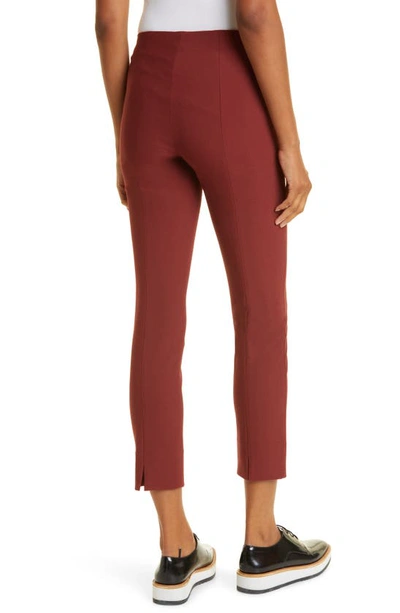 Shop Vince Stitch Front Seam Crop Leggings In 644dkc-dk Currant