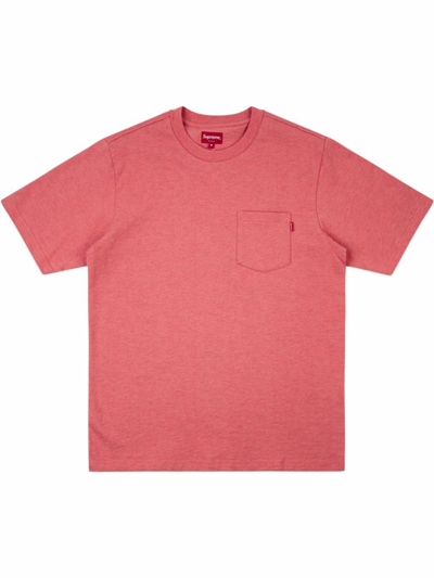 Shop Supreme Chest-pocket Short-sleeve T-shirt In Red