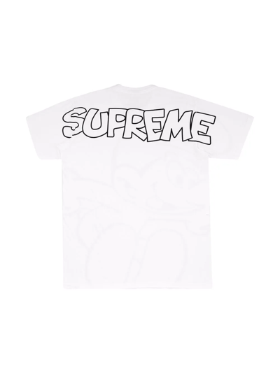Supreme X Smurfs Short-sleeve T-shirt In White