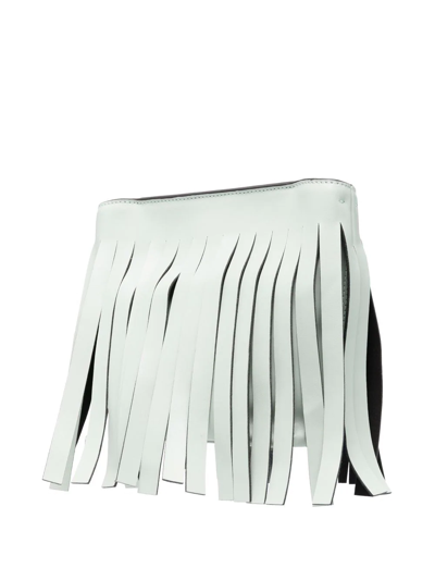 Karl Lagerfeld K/fringe Mini Hobo Bag In Green