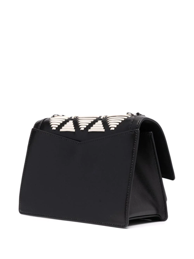 Shop Karl Lagerfeld K/karl Geometric-panelled Tote Bag In Black