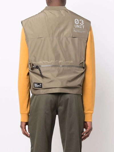 Shop Polo Ralph Lauren Multi-pocket Zip-up Vest In Grün