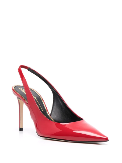 Shop Scarosso X Brian Atwood Sutton Slingback Pumps In Red