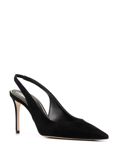 Shop Scarosso X Brian Atwood Sutton Slingback Pumps In Black