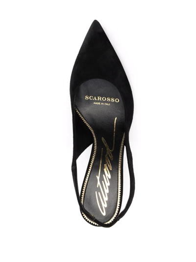 Shop Scarosso X Brian Atwood Sutton Slingback Pumps In Black
