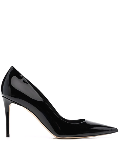 Shop Scarosso X Brian Atwood Gigi Patent Leather Pumps In Black