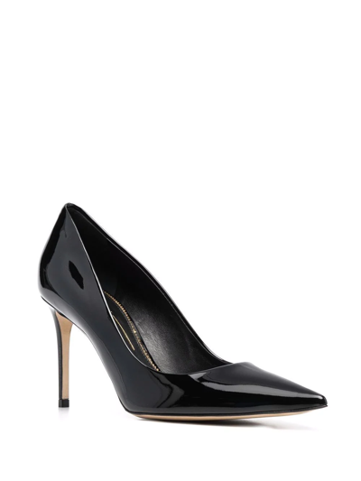 Shop Scarosso X Brian Atwood Gigi Patent Leather Pumps In Black