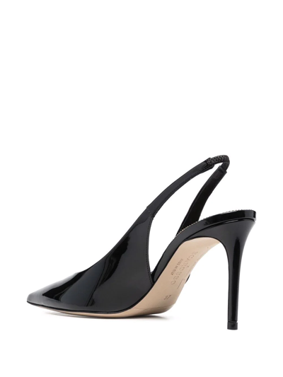 Scarosso X Brian Atwood Sutton Slingback Pumps In Black