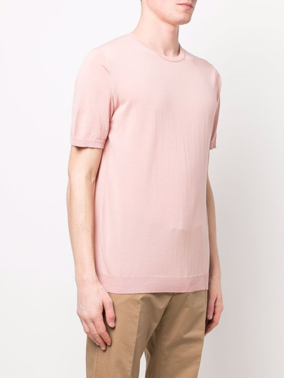 Shop Roberto Collina Crew-neck T-shirt In Pink