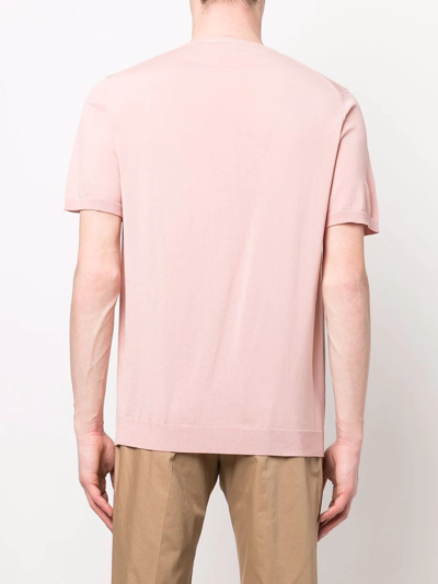 Shop Roberto Collina Crew-neck T-shirt In Pink